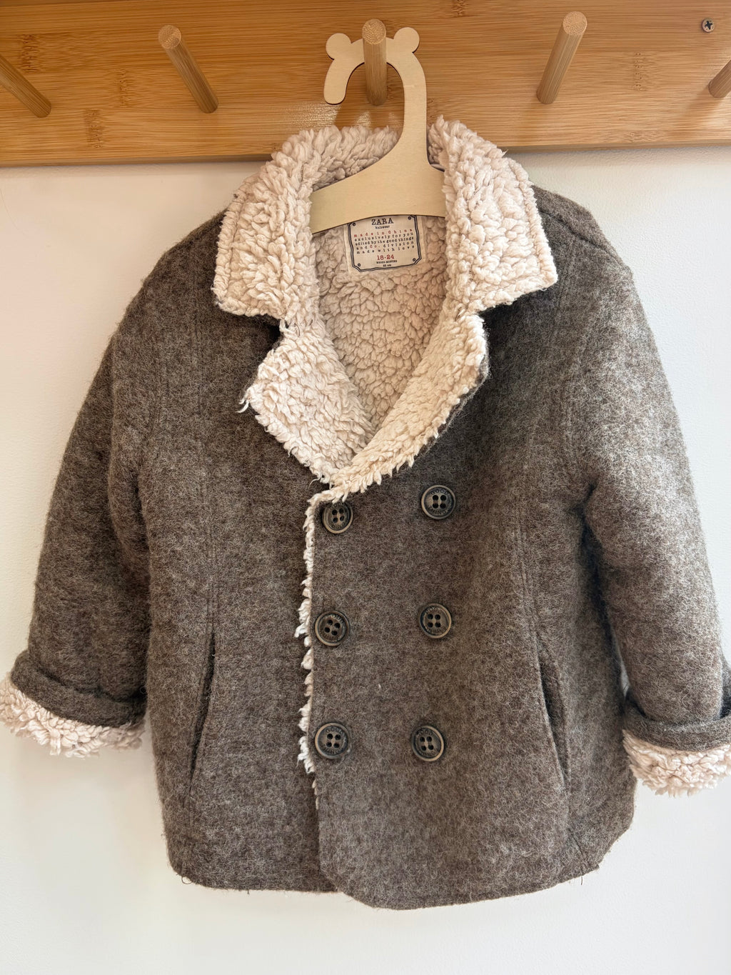 Manteau caban gris – Zara
