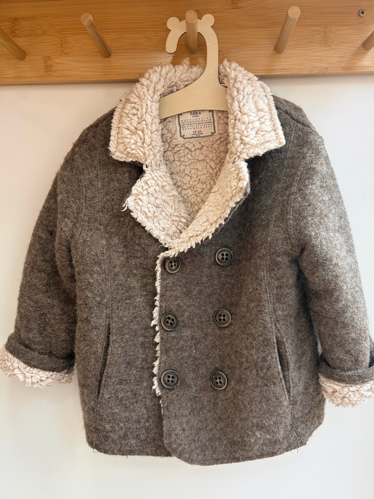 Manteau caban gris – Zara