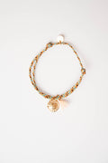 Bracelet Louise doré – médaille fleur