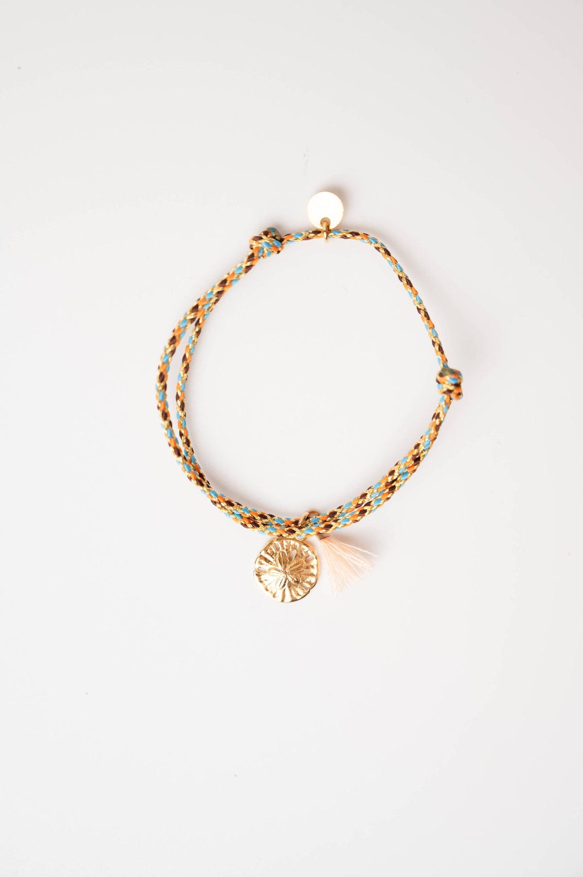 Bracelet Louise doré – médaille fleur