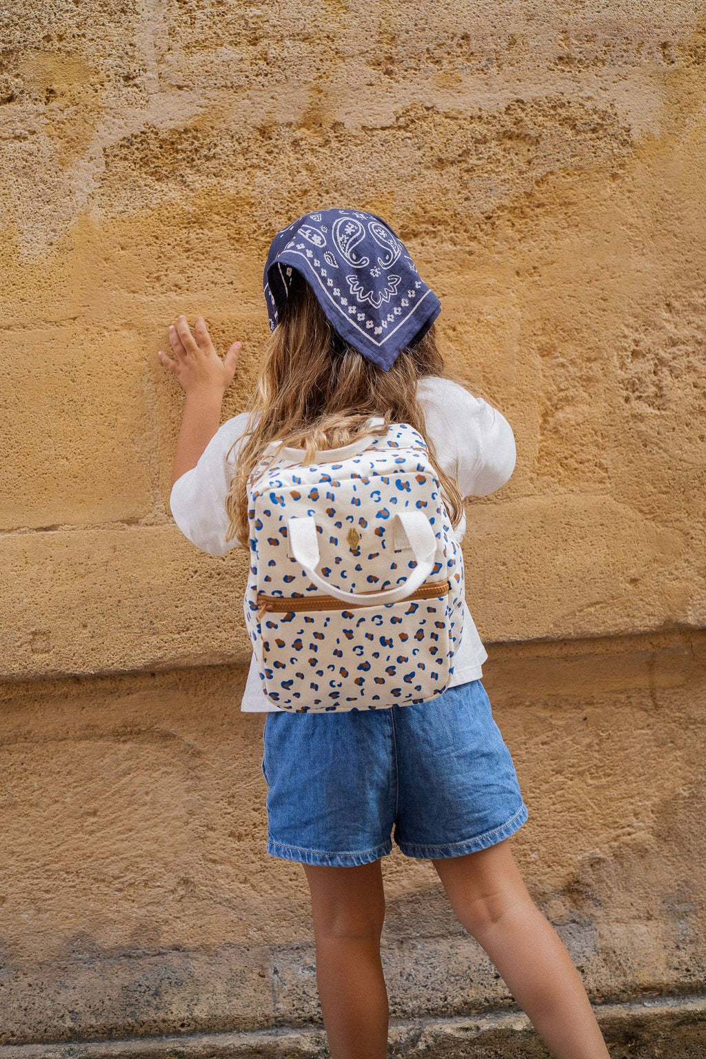 Petit foulard Oscar – bandana bleu marine, vue 3