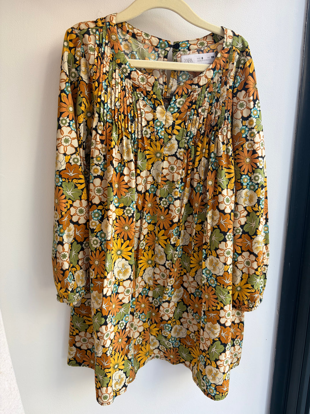 Robe fleurie jaune – Zara