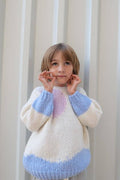 Pull Enfant Oversize Col Rond Acrylique Merinos - Lune Océan