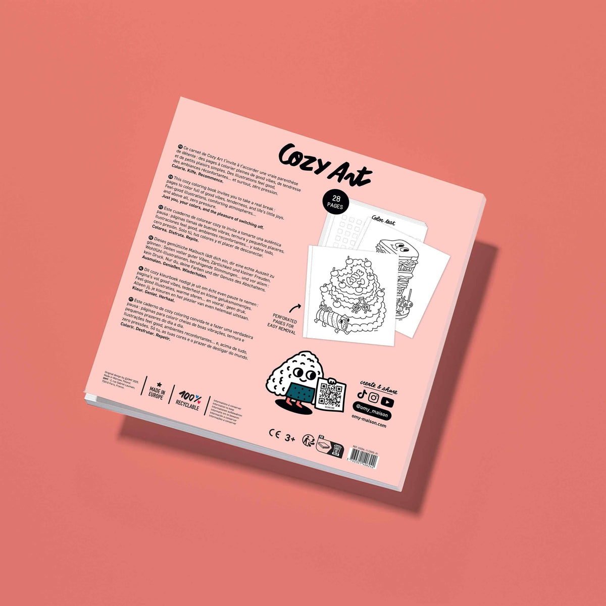 Cahier de coloriage Cozy Art – Yummy, vue 3