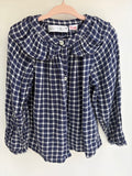 Chemise à carreaux bleu marine – Zara