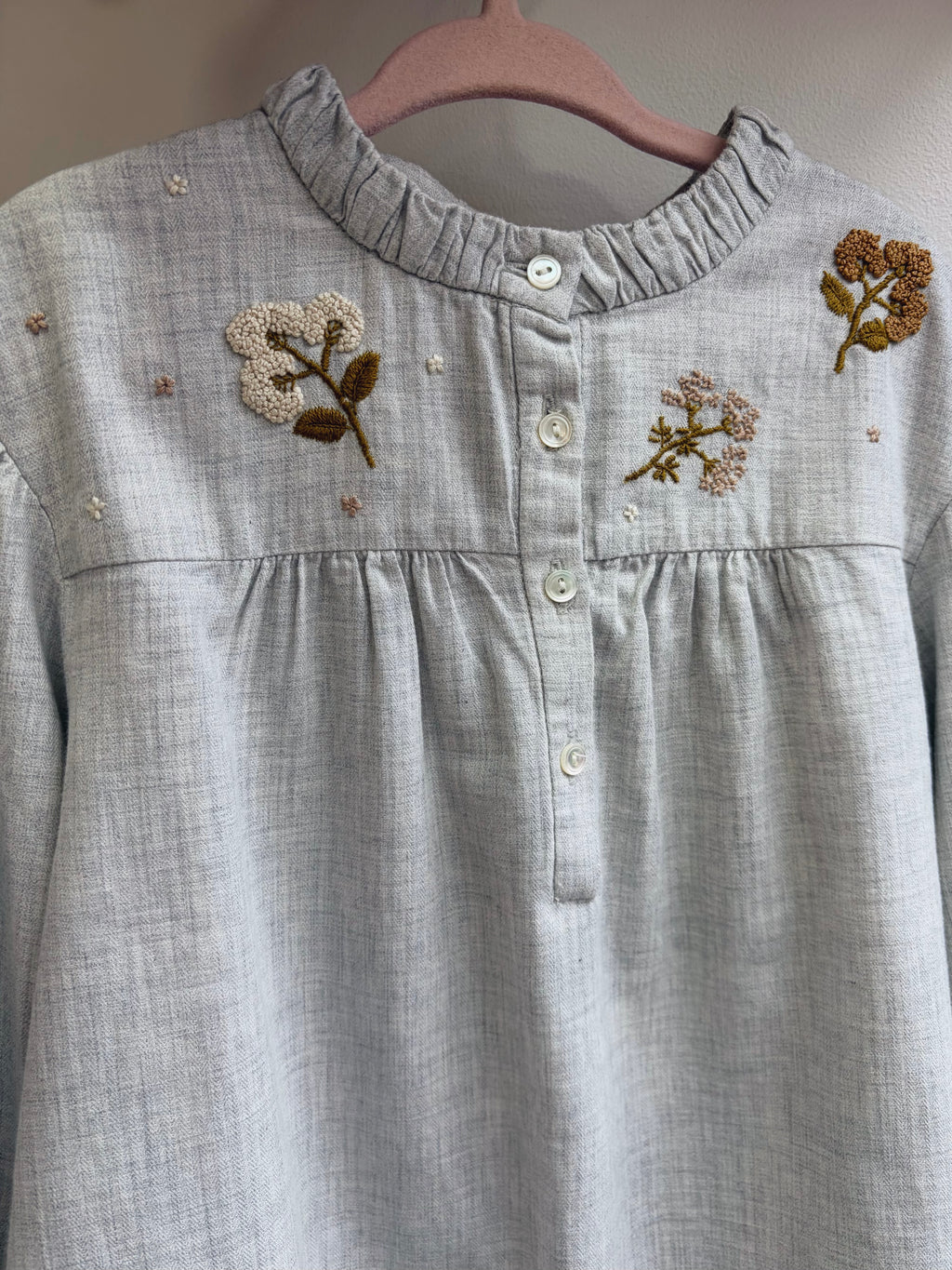 Blouse brodée fleurie – Bonpoint