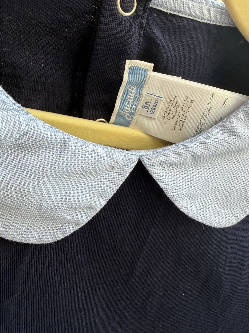T-shirt à col bleu clair  – Jacadi