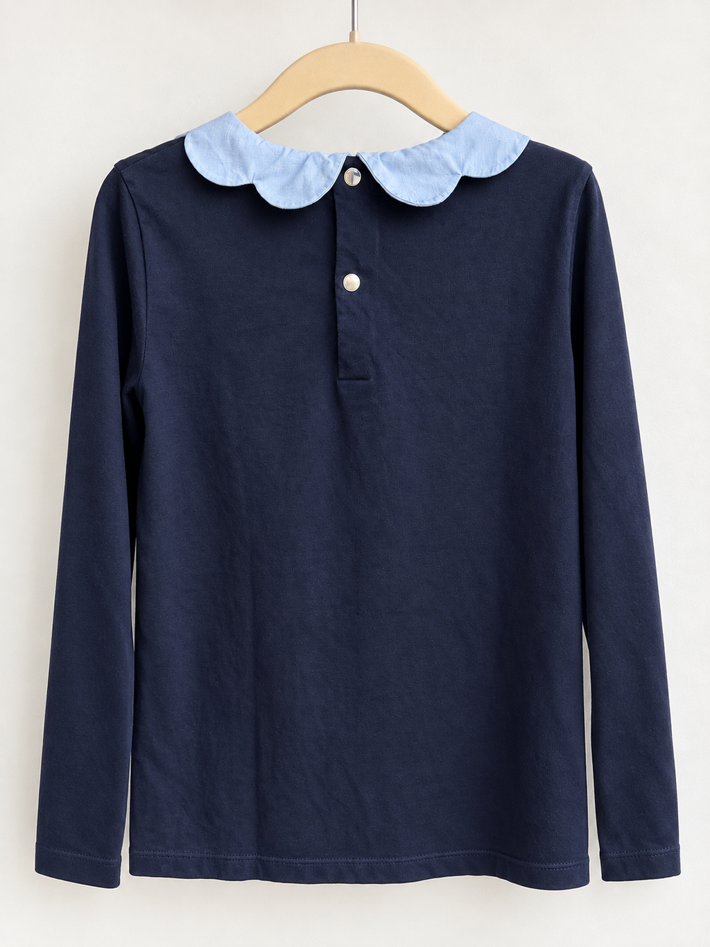 T-shirt à col bleu clair  – Jacadi