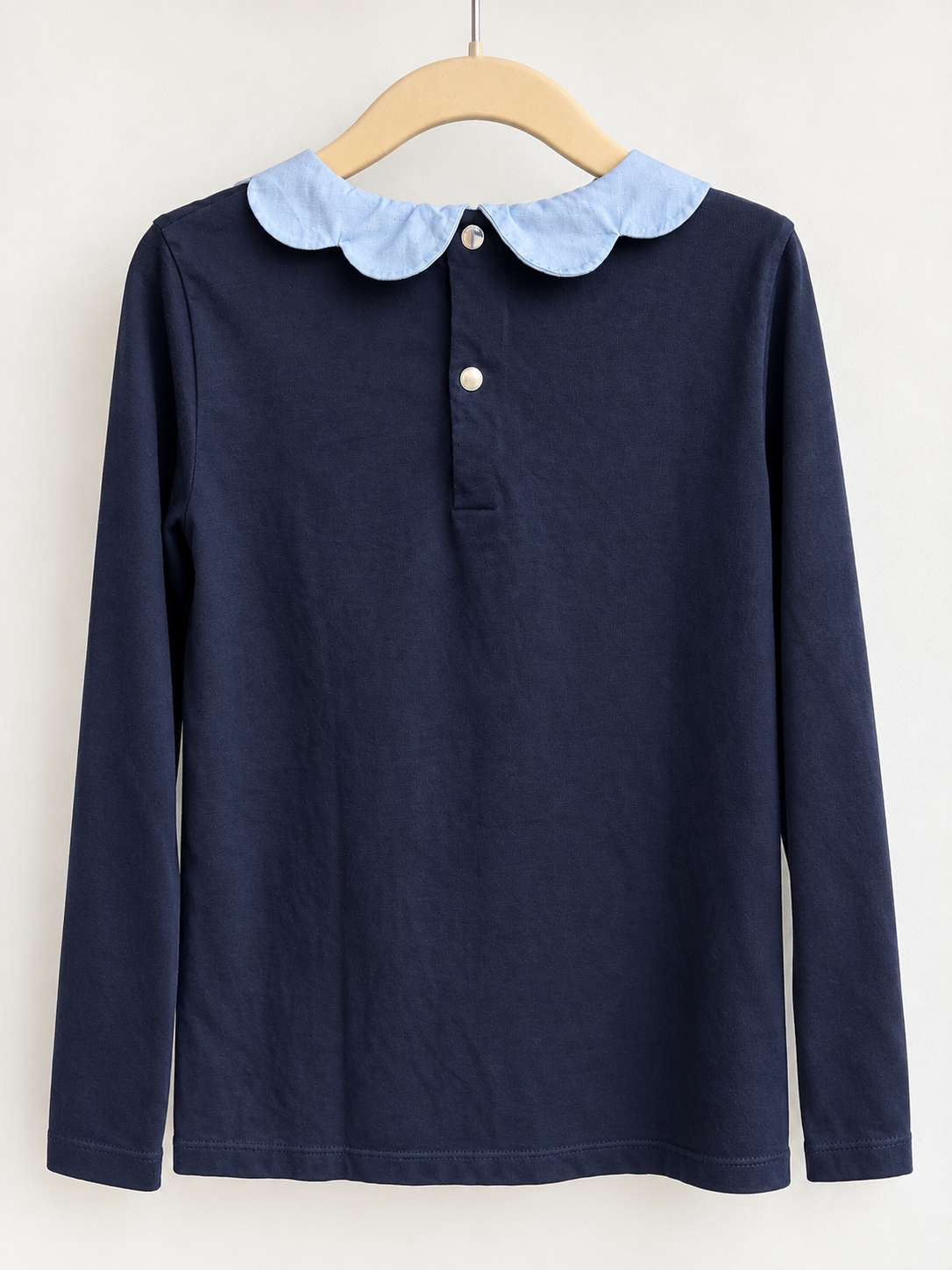 T-shirt à col bleu clair  – Jacadi