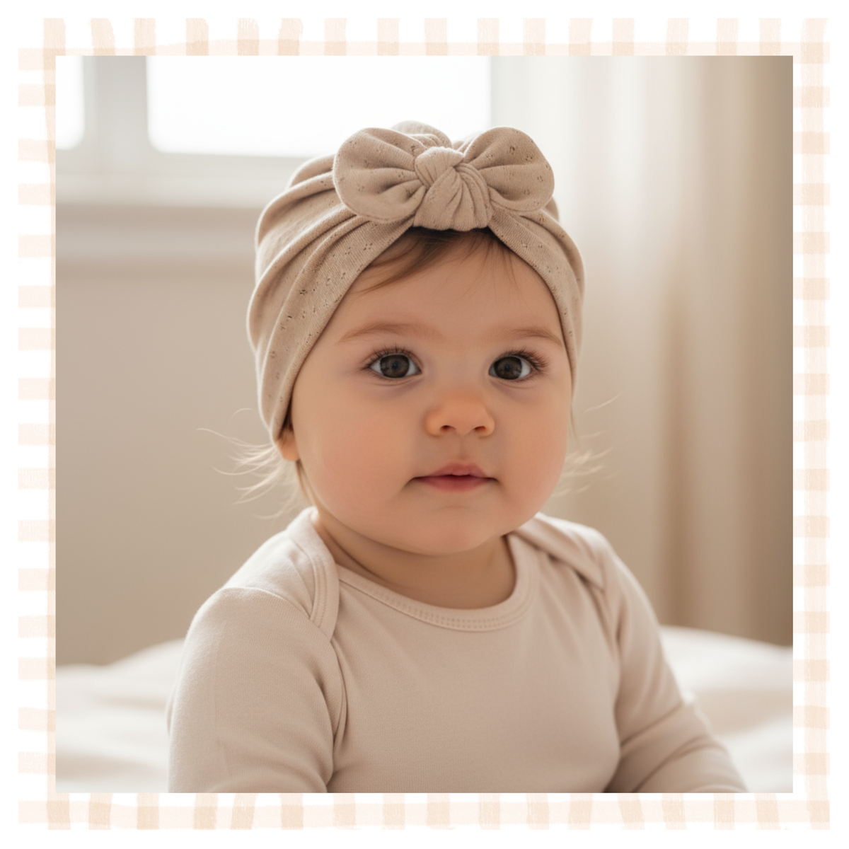 Turban en jersey pointelle