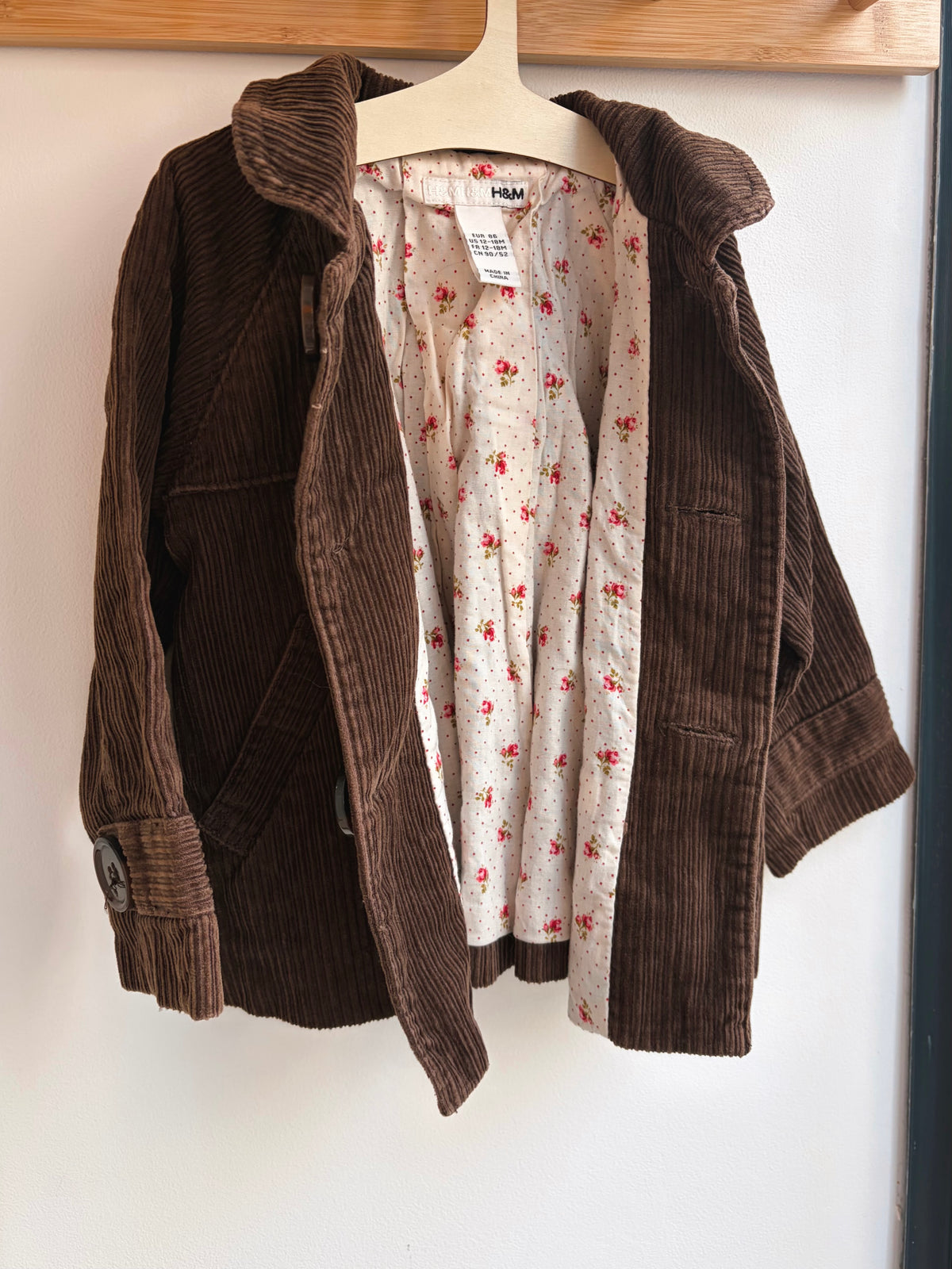 Veste en velours côtelé marron – H&M