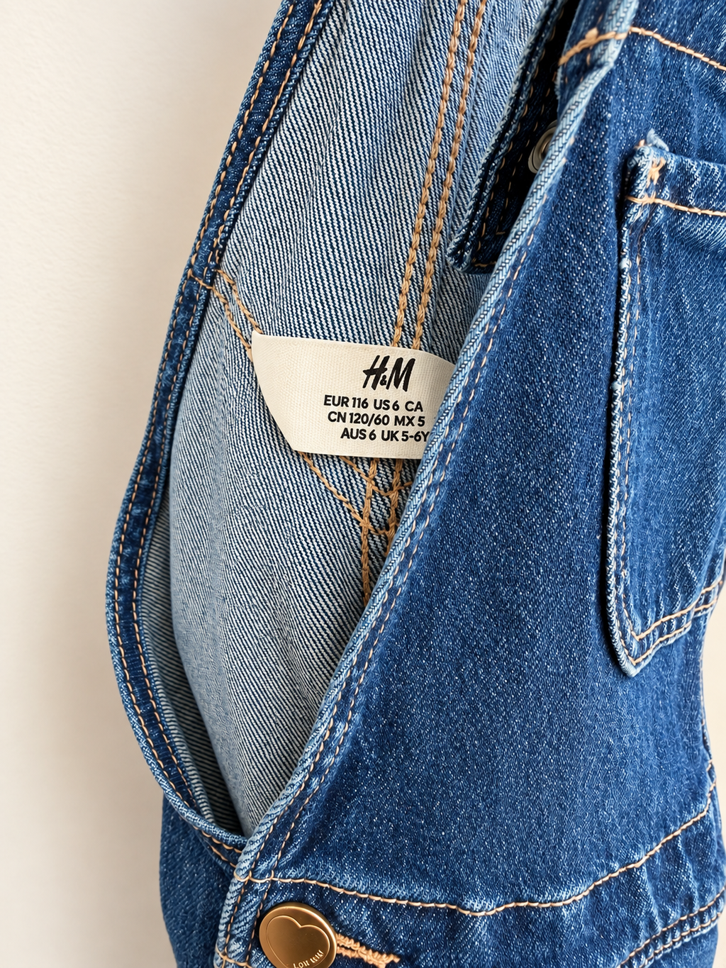 Salopette en jean à volants – H&M