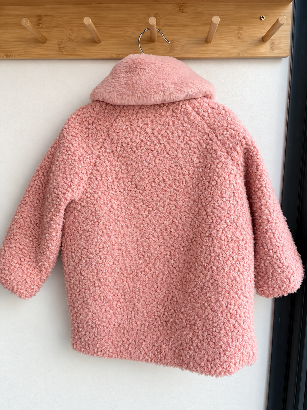 Manteau rose bouclette – Mayoral
