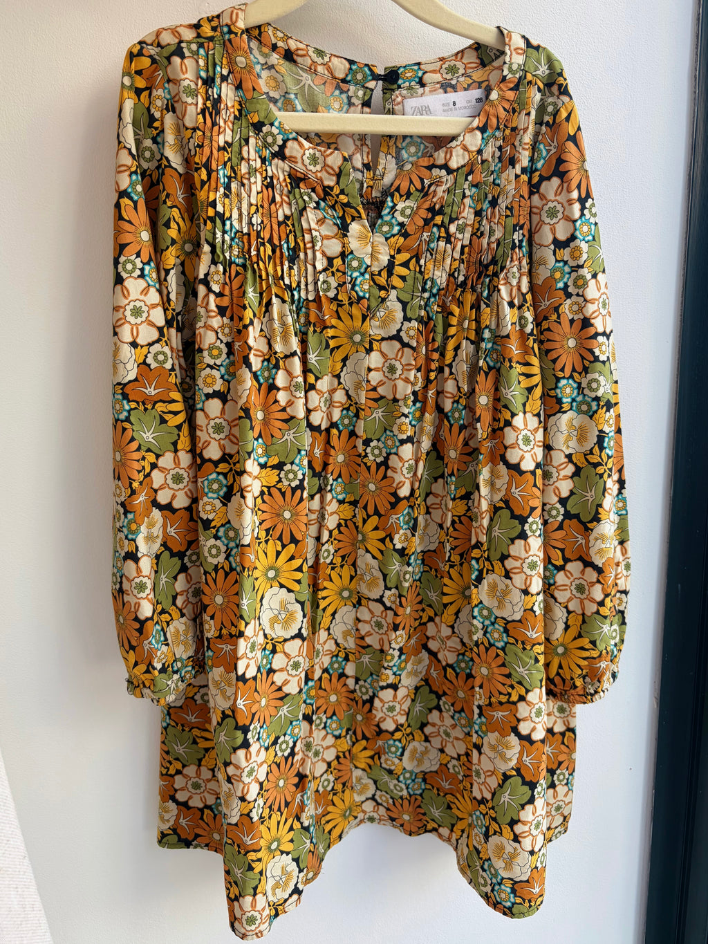 Robe fleurie jaune – Zara