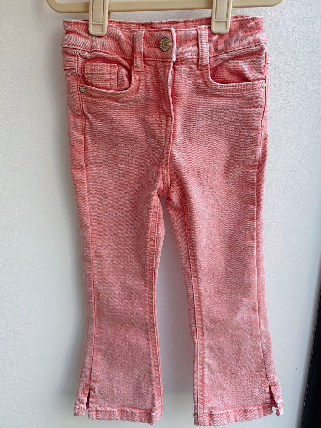 Pantalon flare rose délavé – Tape à l'œil