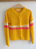 Gilet moutarde à sequins – Billieblush
