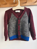Gilet gris et bordeaux – Simple Kids