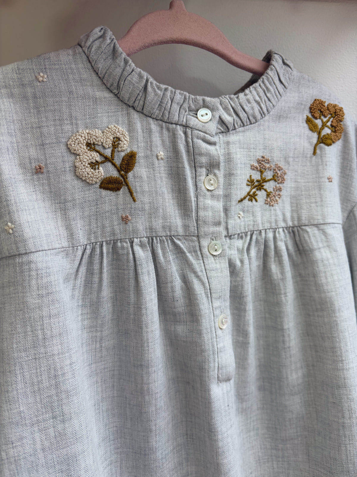 Blouse brodée fleurie – Bonpoint