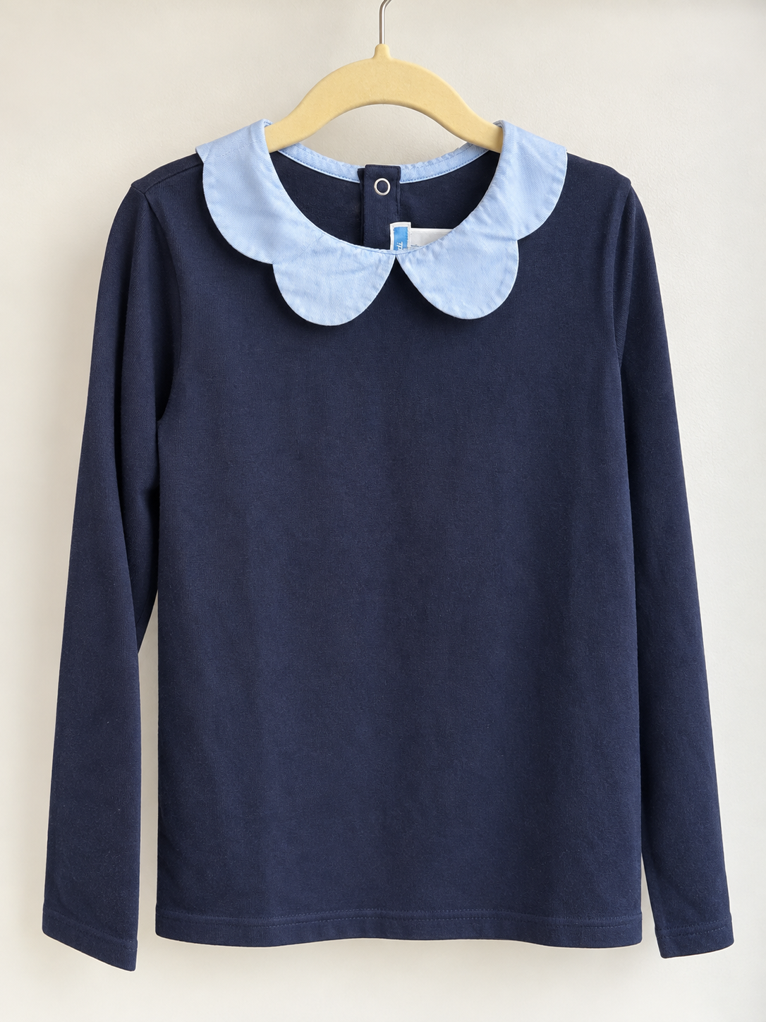 T-shirt à col bleu clair  – Jacadi