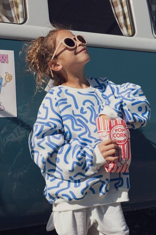 Sweat oversize – motif cartoon, vue 2