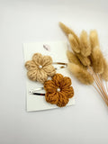 Ensemble de barrettes Beau – taupe et café