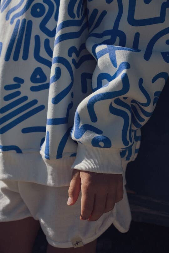 Sweat oversize – motif cartoon, vue 4