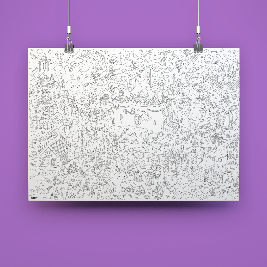 Poster géant à colorier – Magic, vue 2