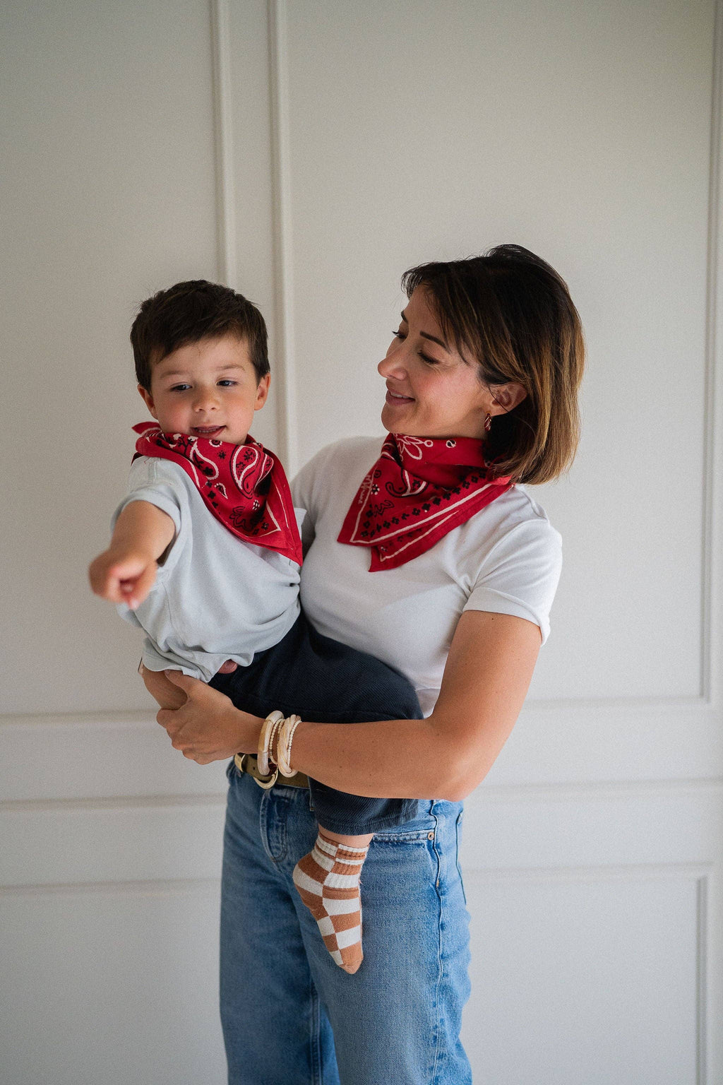 Petit foulard Oscar – bandana rouge, vue 4