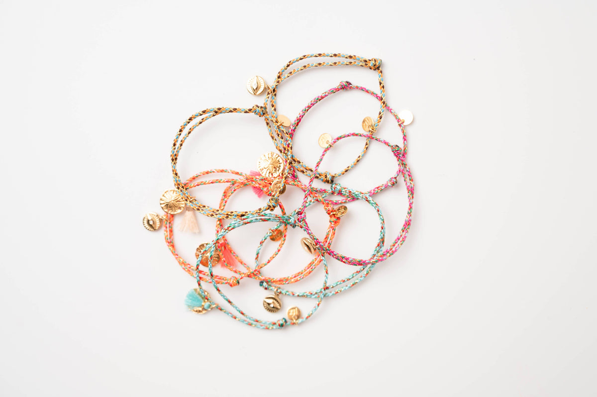 Bracelet Louise doré – médaille fleur, vue 2