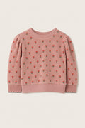 Sweat velours tulipes Emile et Ida, vue de face